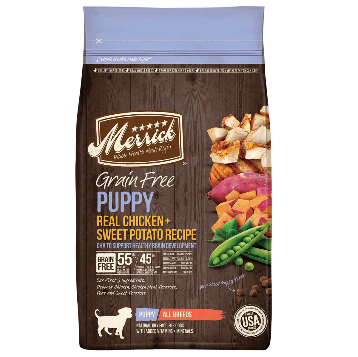 Merrick Alimento Natural Sin Granos Para Perro Cachorro Todas Las Razas Receta Pollo Y Camote, 9.9 Kg 1 Merrick Alimento Natural Sin Granos Para Perro Cachorro Todas Las Razas Receta Pollo Y Camote, 9.9 Kg