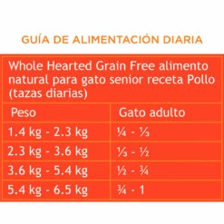 WholeHearted Libre De Granos Alimento Natural Para Gato Senior Receta Pollo, 5.4 Kg -Tropiclean Shop medias 555