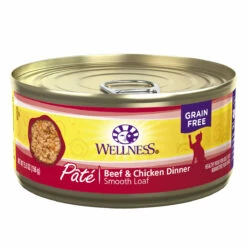 Wellness Complete Health Alimento Natural Para Gato Receta Paté De Res/Pollo, 156 G