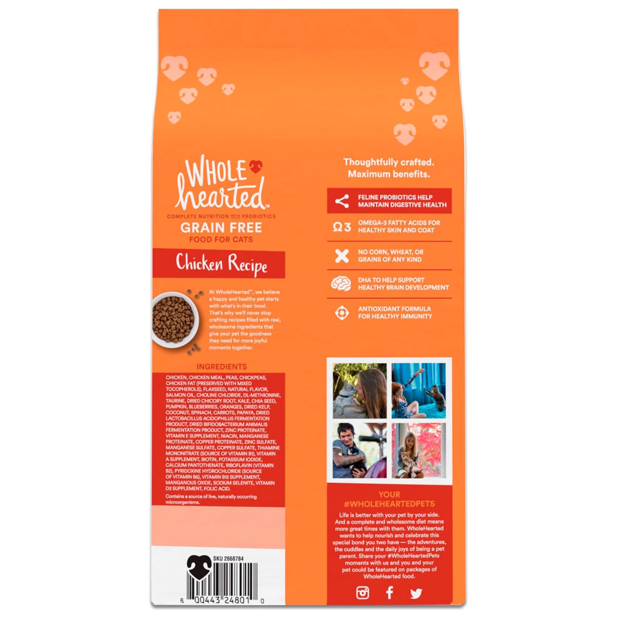 WholeHearted Libre De Granos Alimento Natural Para Gatito Receta Pollo, 2.2 Kg 2 WholeHearted Libre De Granos Alimento Natural Para Gatito Receta Pollo, 2.2 Kg - Image 2