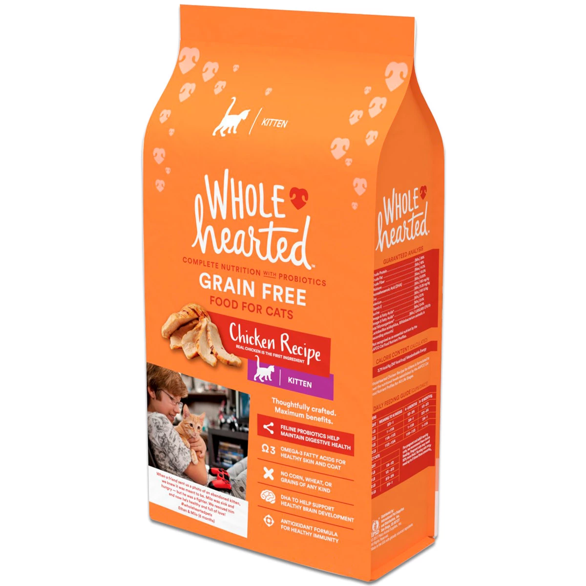 WholeHearted Libre De Granos Alimento Natural Para Gatito Receta Pollo, 2.2 Kg 3 WholeHearted Libre De Granos Alimento Natural Para Gatito Receta Pollo, 2.2 Kg - Image 3