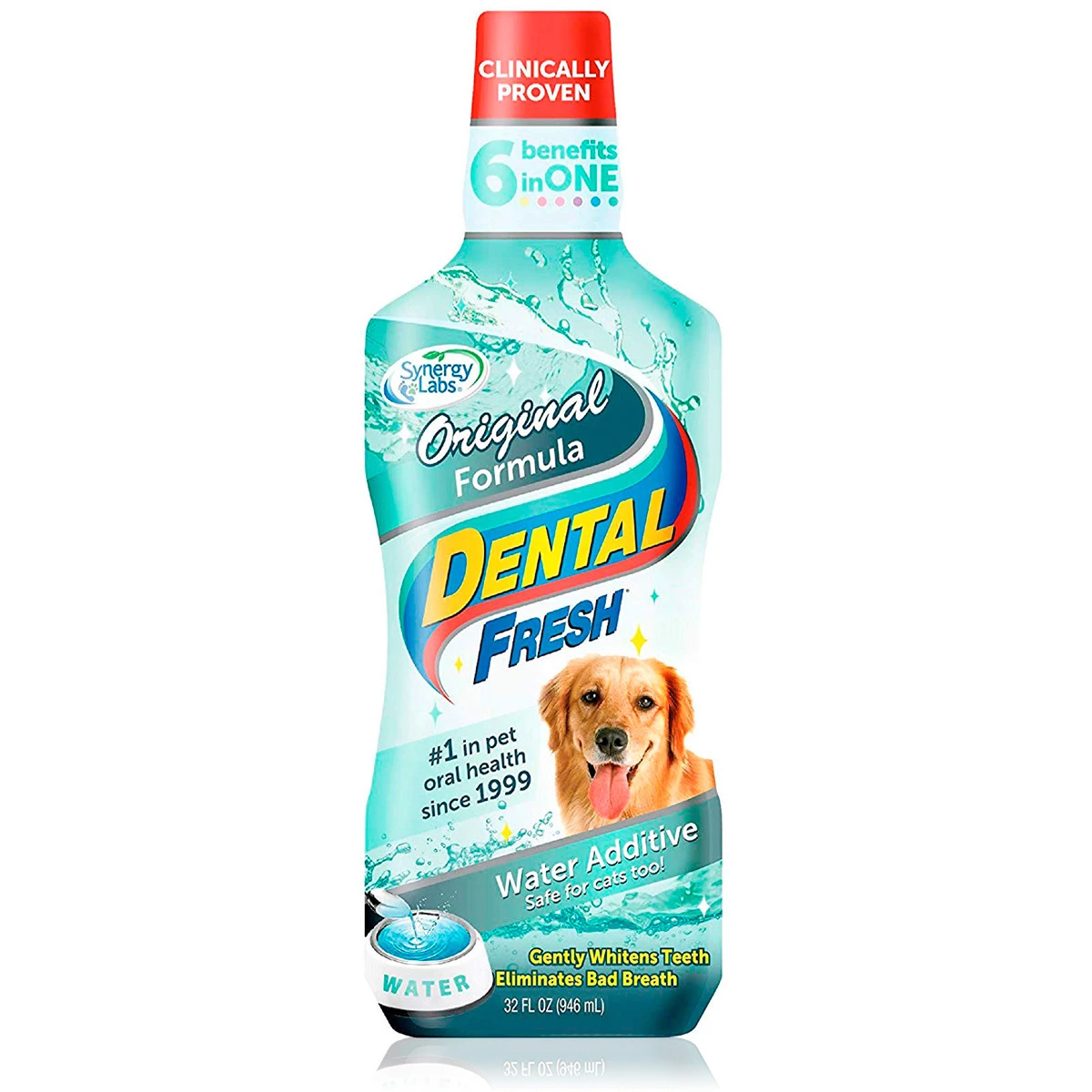 Synergy Labs Inc Dental Fresh Enjuague Bucal Para Perro Y Gato, 946 Ml 2 Synergy Labs Inc Dental Fresh Enjuague Bucal Para Perro Y Gato, 946 Ml - Image 2