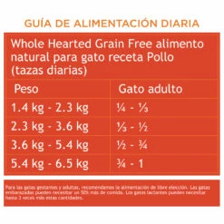 WholeHearted Libre De Granos Alimento Natural Para Gato Todas Las Edades Receta Pollo, 5.4 Kg -Tropiclean Shop medias 672