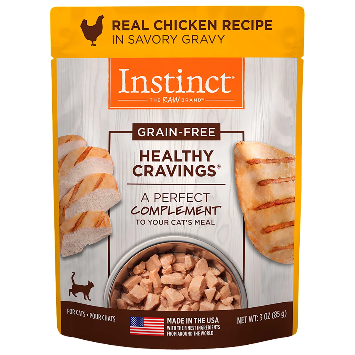 Instinct Antojos Saludables Topping Natural Para Gato Adulto Receta Pollo, 85 G 1 Instinct Antojos Saludables Topping Natural Para Gato Adulto Receta Pollo, 85 G