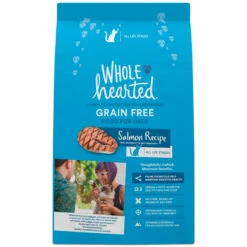 WholeHearted Libre De Granos Alimento Natural Para Gato Todas Las Edades Receta Salmón, 5.4 Kg
