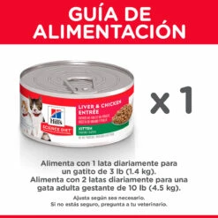 Hill's Science Diet Alimento Húmedo Para Gatito Receta Hígado Y Pollo, 156 G -Tropiclean Shop medias 780