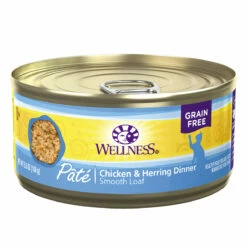 Wellness Complete Health Alimento Natural Para Gato Receta Paté De Pollo/Arenque, 156 G