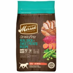 Merrick Alimento Natural Sin Granos Para Perro Todas Las Razas Receta Pato Y Camote, 1.8 Kg