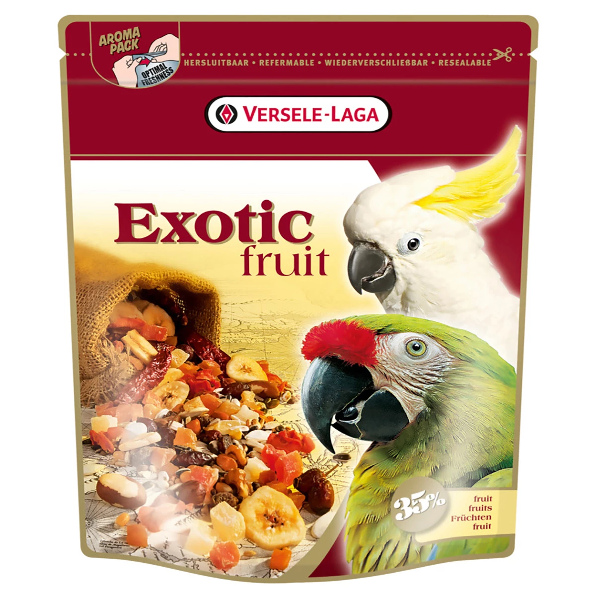 Versele-Laga Exotic Fruit Alimento Complementario Para Loros, 600 G 1 Versele-Laga Exotic Fruit Alimento Complementario Para Loros, 600 G