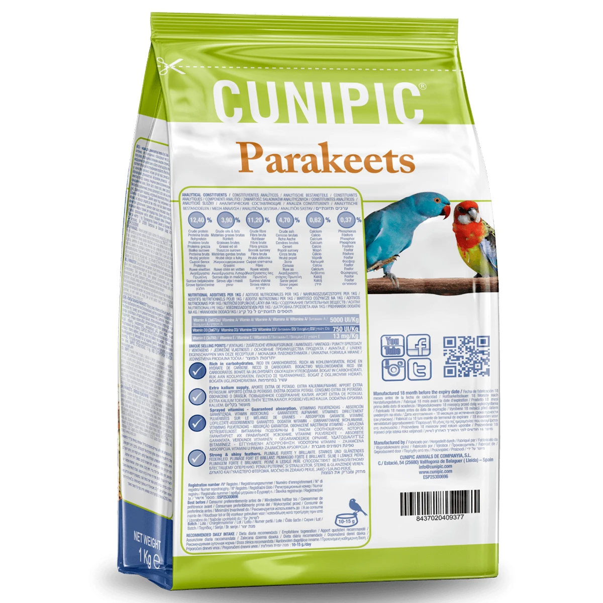 Cunipic Alimento Para Ninfas, 1 Kg 2 Cunipic Alimento Para Ninfas, 1 Kg - Image 2