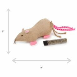 Petlinks Juguete Ratita Jeepers Rellenable Con Catnip Para Gato -Tropiclean Shop medias 912