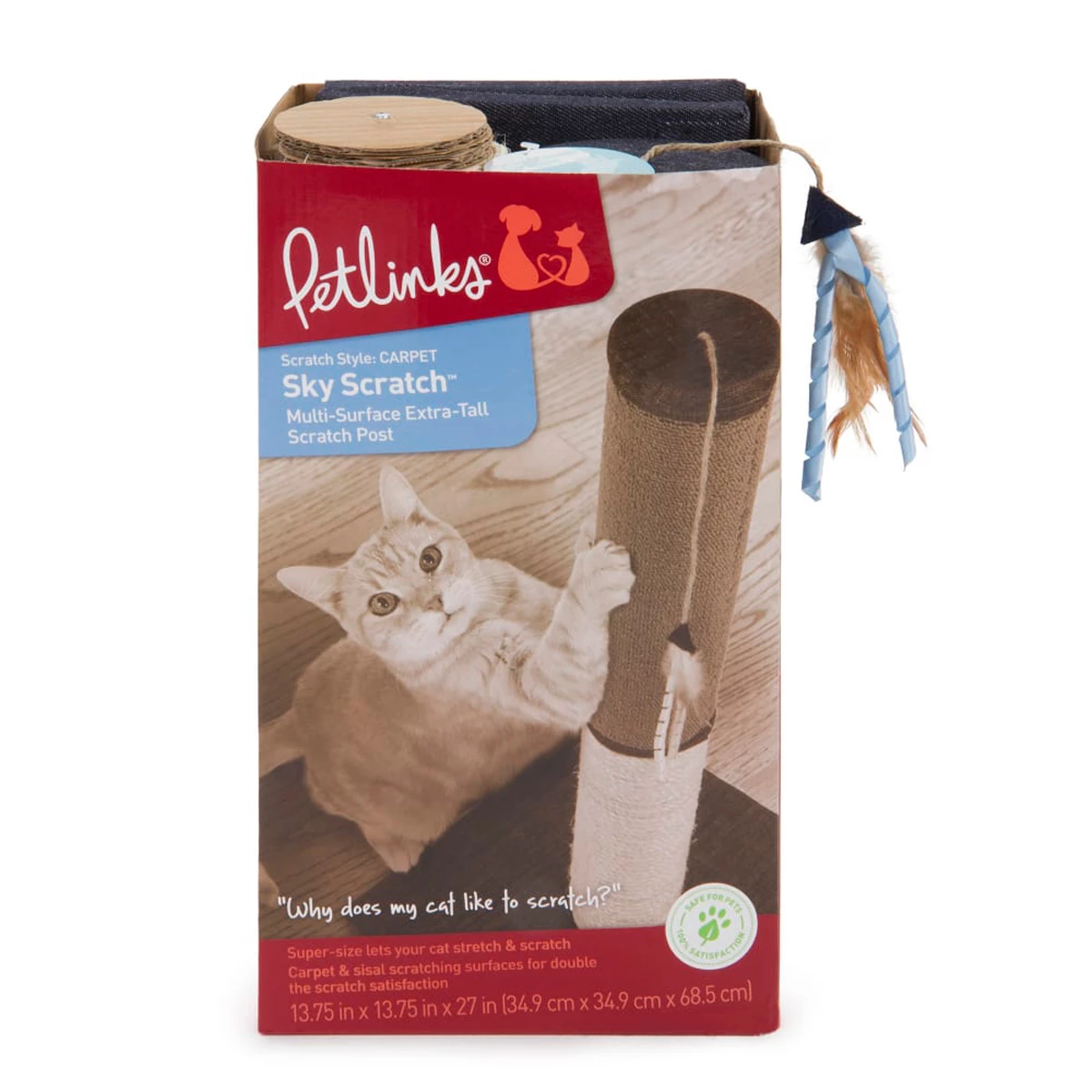 Petlinks Rascador Extra Alto Sky Scratch Con Alfombra Para Gato 3 Petlinks Rascador Extra Alto Sky Scratch Con Alfombra Para Gato - Image 3